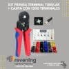 Kit prensa terminal tubular + 1200 terminales