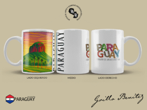 Taza diseño 2025 , cerro Taza de cerámica de 11 Oz / 325 ml sublimada con diseños de Paraguay Obra: Cerro Taza diseño 2025, Taza 11 oz / 325 ml. Obra en taza sublimada: Cerro @grillobenitez