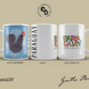 Taza diseño 2025, Gallinita Pichai Negra Taza de cerámica de 11 Oz / 325 ml sublimada con diseños de Paraguay Obra: Gallinita Pichai Negra Taza diseño 2025, Taza 11 oz / 325 ml. Obra en taza sublimada: Gallinita Pichai Negra @grillobenitez