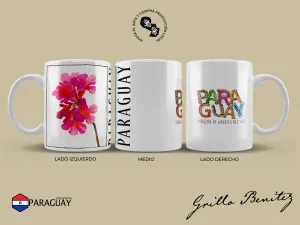 Taza diseño 2025, Flor de Lapacho Taza de cerámica de 11 Oz / 325 ml sublimada con diseños de Paraguay Obra: Flor de Lapacho Taza diseño 2025, Taza 11 oz / 325 ml. Obra en taza sublimada: Flor de Lapacho @grillobenitez