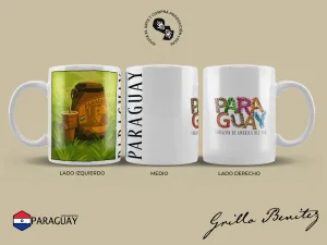 Taza diseño 2025, Termo y guampa de terere Taza de cerámica de 11 Oz / 325 ml sublimada con diseños de Paraguay Obra: Termo y guampa de terere Taza diseño 2025, Taza 11 oz / 325 ml. Obra en taza sublimada: Termo y guampa de terere @grillobenitez